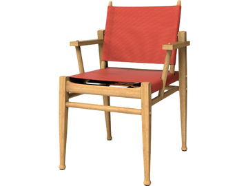 SERENGETI - Teak garden chair with armrests by JANUS et Cie