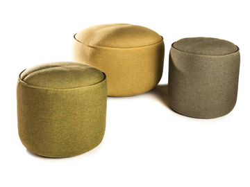 BAY - Round acrylic garden pouf by Jardinico
