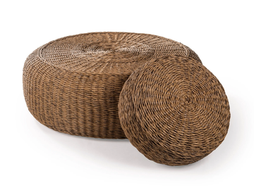 DONUT - Round wicker garden pouf by Jardinico