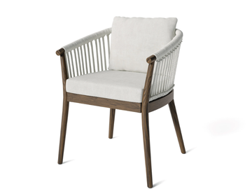 LEGNA - Fabric garden chair with armrests by Jardinico