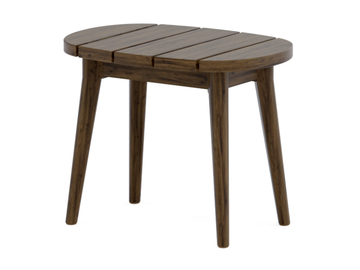 LEGNA - Low teak garden side table by Jardinico