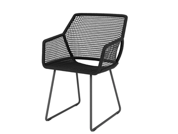 LEWIS - Polyethylene garden chair with armrests by Jardinico