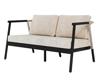NERO - 2 seater teak garden sofa by Jardinico