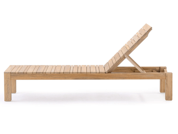 TECCA - Recliner teak sun lounger by Jardinico