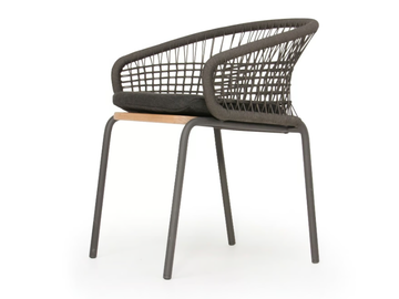 YUNA - Rope garden chair with armrests by Jardinico