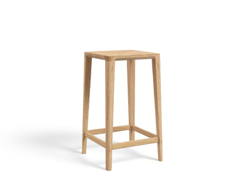 KA - Solid wood stool with footrest by JAVORINA