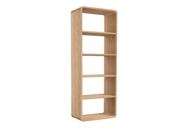 ULTRA - Open solid wood bookcase by JAVORINA
