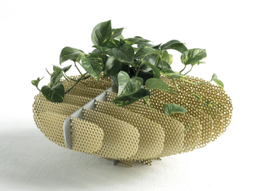 LOUM - Low aluminium garden vase by JCP UNIVERSE