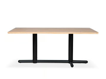 HALLUX DOUBLE - Rectangular wooden dining table by Jess