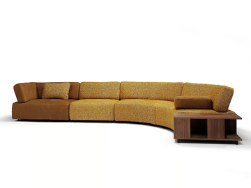 INFINITY ROUND - Curved fabric sofa by Jess