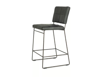 MILA - Sled base high stool with back by Jess