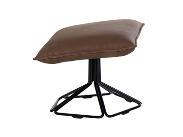ORIGAMI - Upholstered leather footstool by Jess