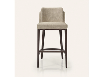 AGGY M1174 - High fabric stool with back by JMS