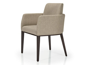AGGY M1175C - Fabric chair with armrests by JMS