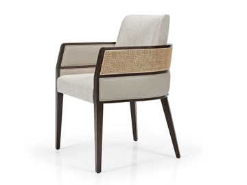 AGGY M1177C ST - Fabric chair with armrests by JMS