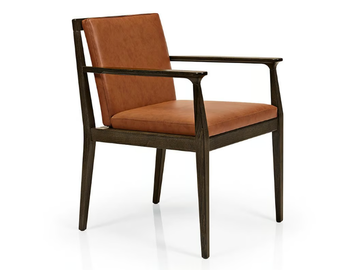 ANNIE M1102 - Upholstered wooden chair with armrests by JMS