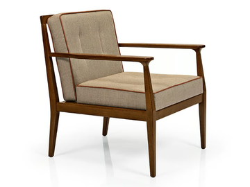 ANNIE M1105 - Upholstered wooden easy chair with armrests by JMS