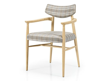 BIZU M1131UUW - Upholstered wooden chair with armrests by JMS