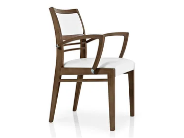 CASSIS - Chair with armrests open back by JMS