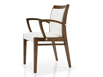 CASSIS - Fabric chair with armrests by JMS