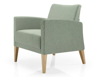 CASSIS - Fabric easy chair with armrests by JMS