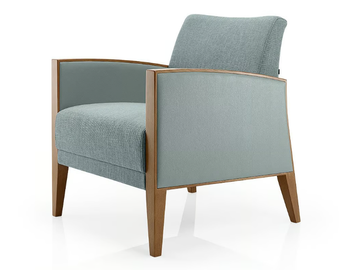 CASSIS - Fabric easy chair with armrests by JMS