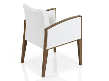 CASSIS - Fabric restaurant chair with armrests by JMS