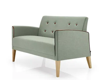 CASSIS - Tufted fabric small sofa by JMS