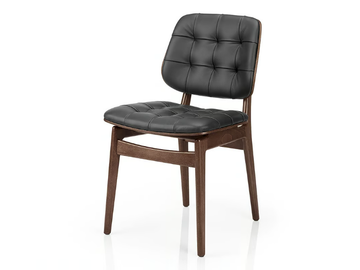 CHLOE M932 WUU CR - Tufted leather chair by JMS
