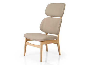CHLOE M936 UU - Leather easy chair high-back by JMS