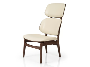 CHLOE M936 WUU - Leather easy chair high-back by JMS
