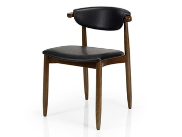 JOANNA - Leather restaurant chair by JMS