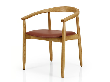 JOANNA - Wooden restaurant chair open back by JMS
