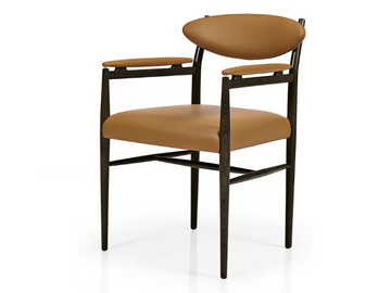 WINK M1126UU - Upholstered wooden chair with armrests by JMS