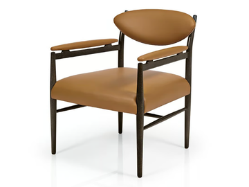 WINK M1127UU - Upholstered wooden easy chair with armrests by JMS