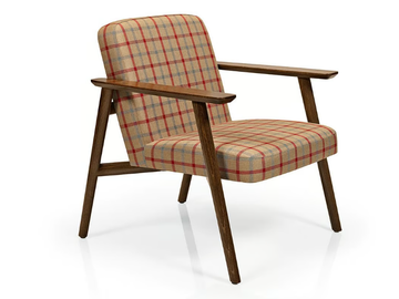 ZOE M1143ST - Fabric easy chair with armrests by JMS