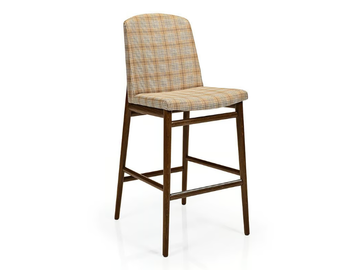 ZOE M1144ST - Upholstered wooden barstool with footrest by JMS