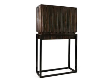 CHICAGO - Ebony highboard with doors by JOSÉ LEITE DE CASTRO