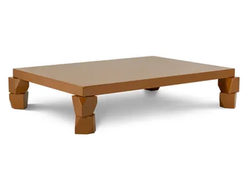 CUPRA - Low rectangular wooden coffee table by JOSÉ LEITE DE CASTRO