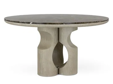 MOKARA 1 - Round marble dining table by JOSÉ LEITE DE CASTRO