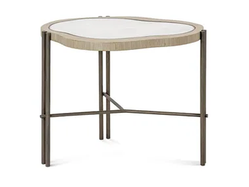 OPALE - Marble high side table by JOSÉ LEITE DE CASTRO