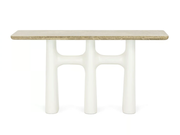 PETRA - Rectangular marble console table by JOSÉ LEITE DE CASTRO