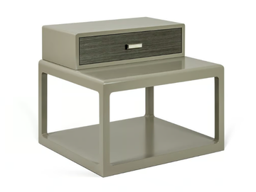 SAGE - Rectangular wooden bedside table with drawer by JOSÉ LEITE DE CASTRO