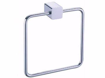 MARK - Chromed brass towel ring by JUSTIME