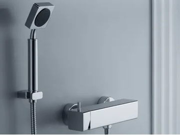 MARK - Wall-mounted chromed brass handshower with hose by JUSTIME