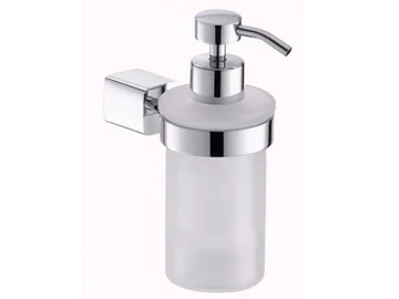 MARK - Wall-mounted glass Bathroom soap dispenser by JUSTIME