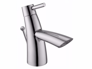 TAI CHI - Countertop single handle 1 hole chromed brass washbasin mixer by JUSTIME
