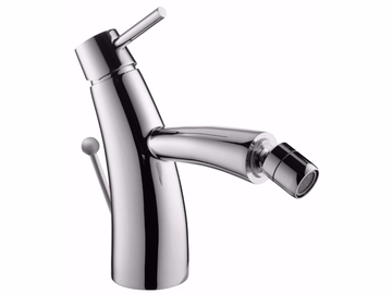 TAI CHI - Countertop single handle chromed brass bidet mixer with swivel spout by JUSTIME