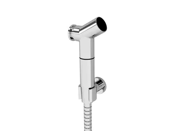 YES - Sprayer with wall bracket and hose (brass) by JUSTIME