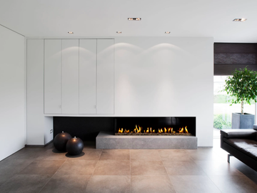 G165/37C - Corner gas fireplace by KALFIRE
